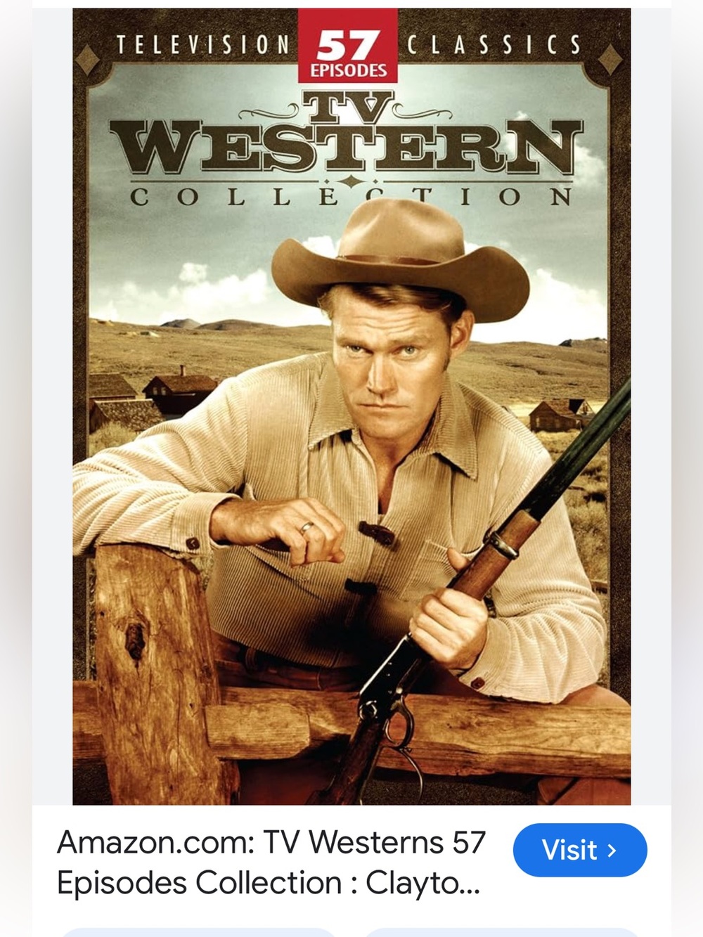 #2995**TV Western Collection DVD Set - Brown